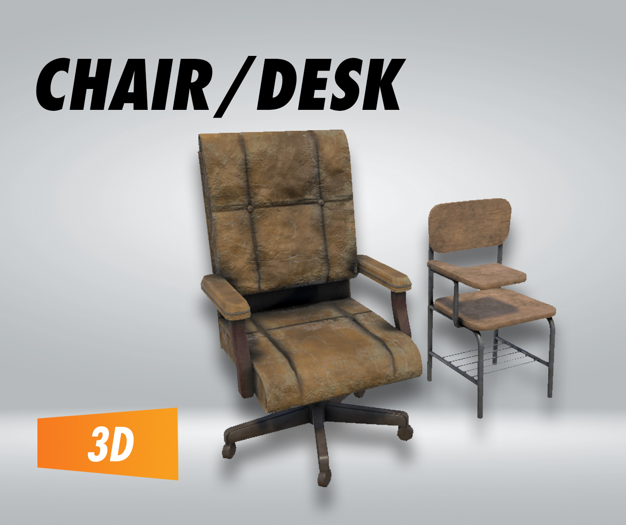 Office Chair/Classroom Desk – Filebase for Unity