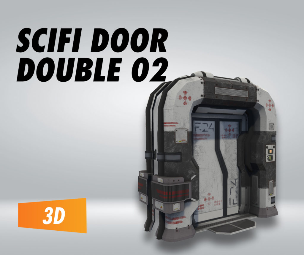 Scifi Door – Double 02 – Filebase for Unity