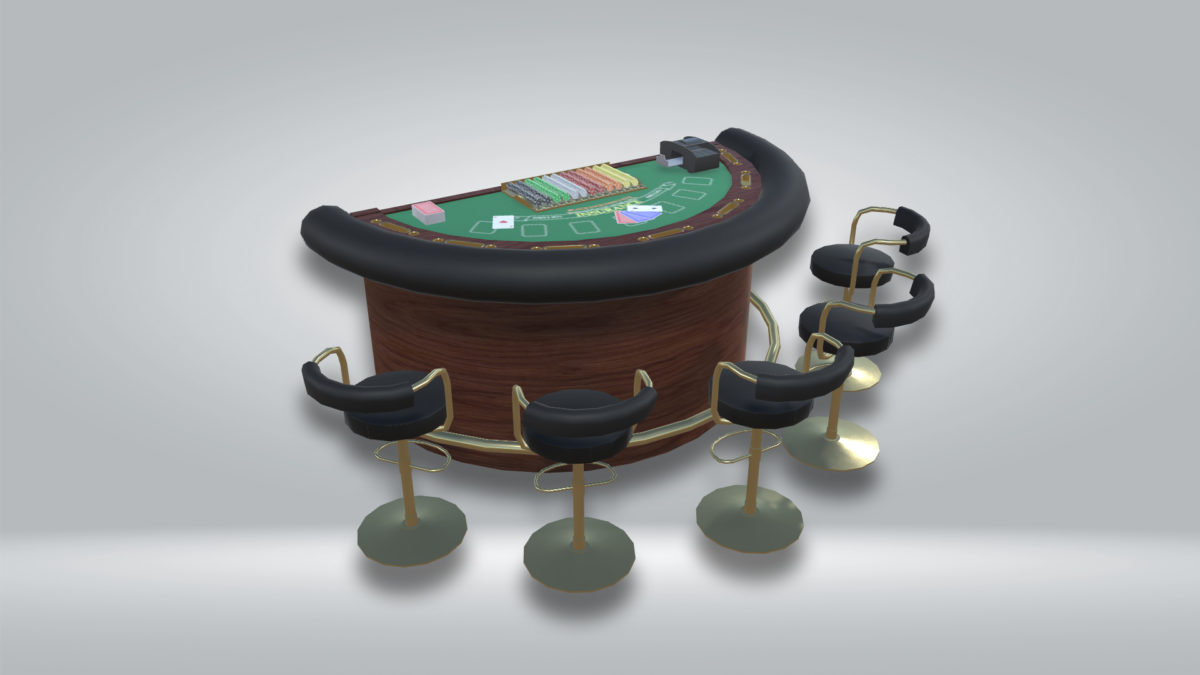 Blackjack Table 01 Filebase for Unity