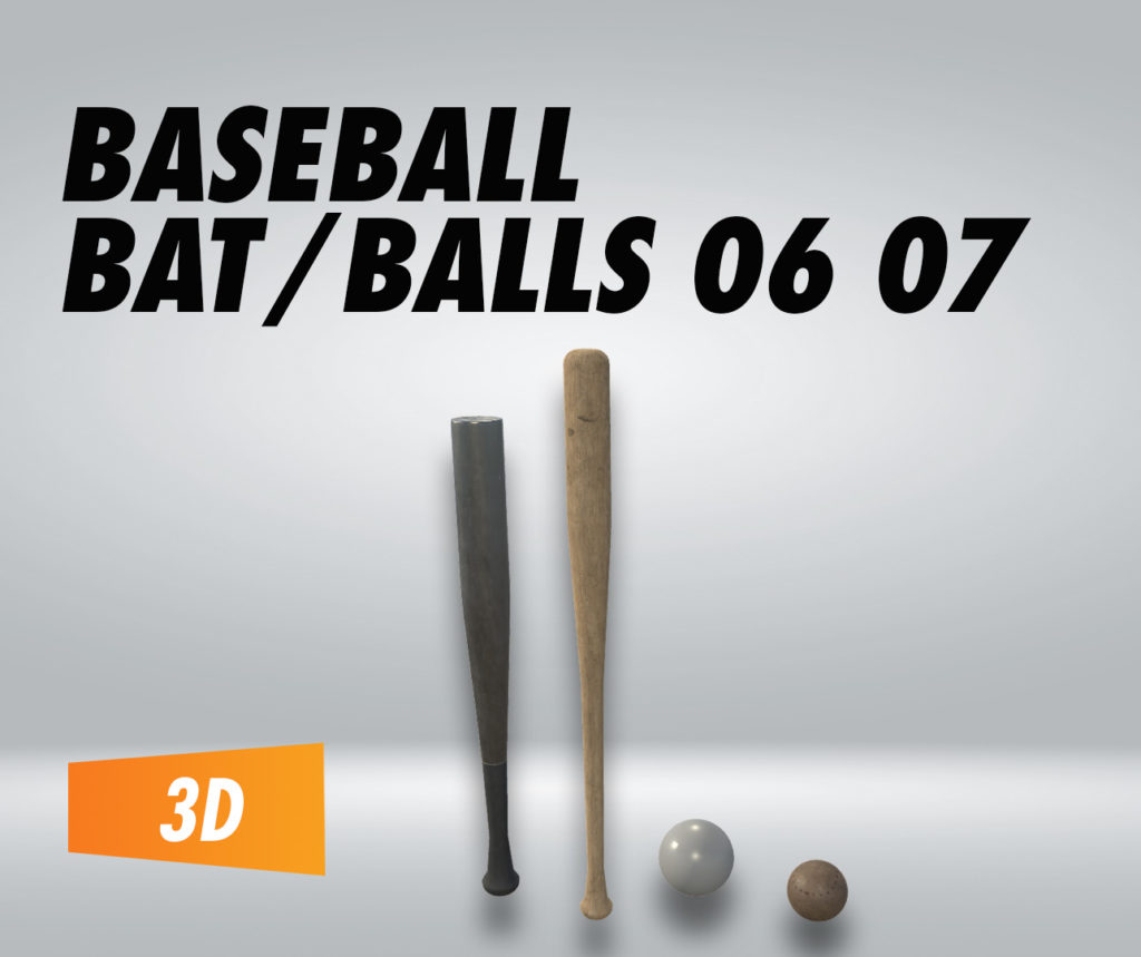 Baseball Bats 06-07, Balls 01-02 – Filebase for Unity