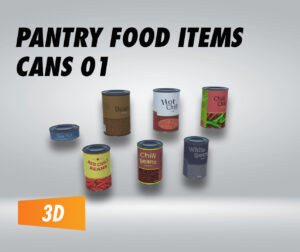 Pantry Food Items Cans 01 – Filebase for Unity