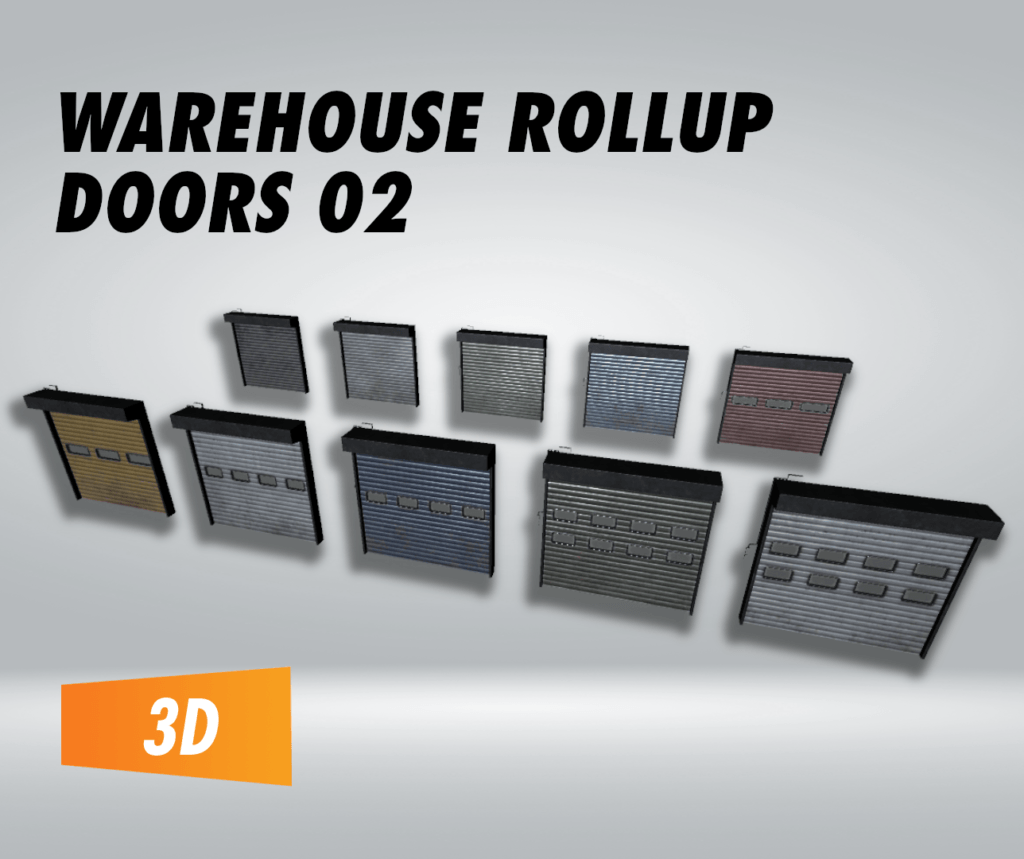 Warehouse Rollup Doors 02 – Filebase for Unity