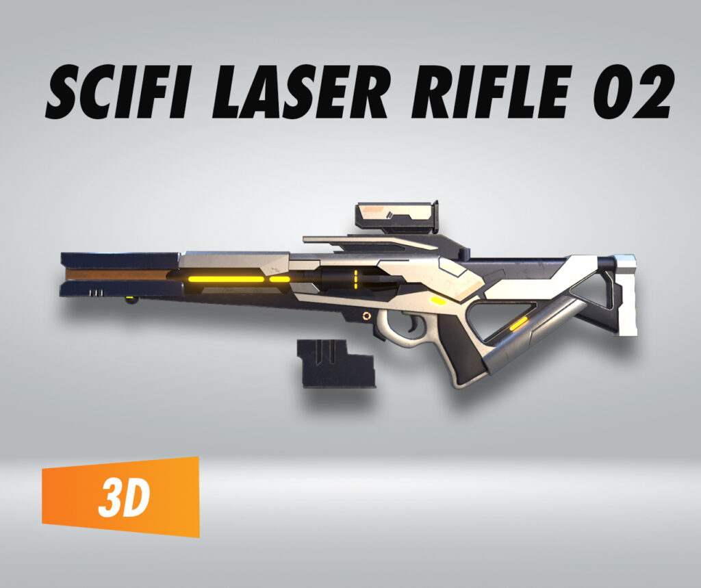 Scifi Laser Rifle 02 – Filebase for Unity