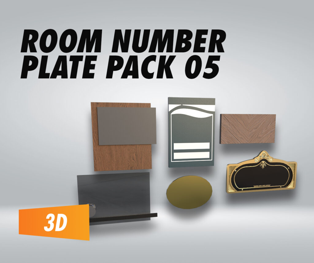 Room Number Plate Pack 05 – Filebase for Unity